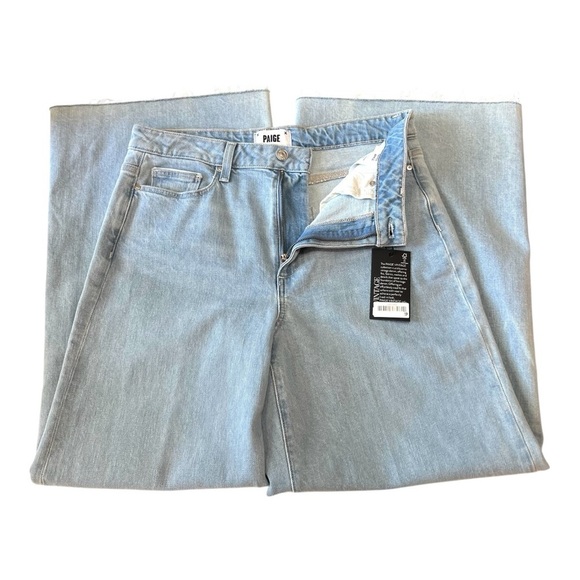 Paige NWT Vintage Collection Harper Wide Leg Light Wash Ankle Jeans Women’s 30 - Picture 7 of 14